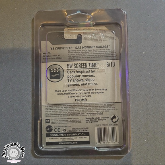 Hot Wheels ’68 Corvette Gas Monkey Garage HW Screen Time 3/10 2017 Sealed - Picture 2 of 3